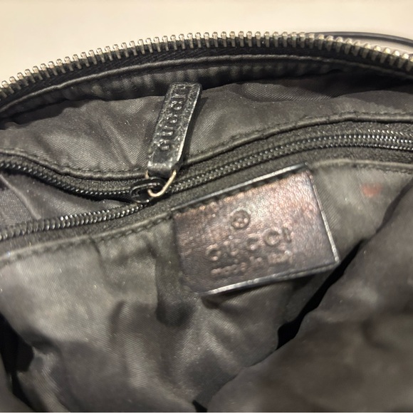 Vintage Authentic Gucci GG monogram canvas black leather shoulder bag/Tom Ford🌟 - Picture 15 of 16